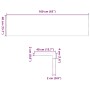 vidaXL Fensterbänke 2 Stk Hellbraun 160x40x2 cm Massivholz Eiche 4009164_10