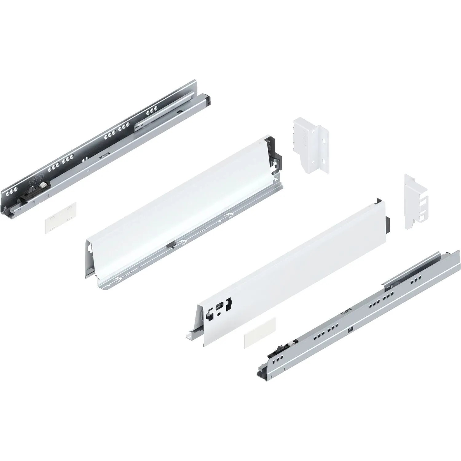 Blum Tandembox antaro M Vollauszug Blumotion 450 mm 30 kg Seidenweiß