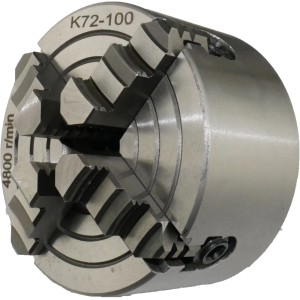 Rotwerk Planscheibe 10 cm für Drehmaschinen mit einzeln verstellbaren Spannbacken.