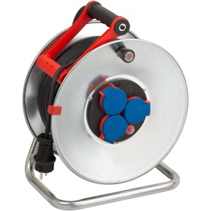 Brennenstuhl Kabeltrommel Garant 50m, Stahlblech, für Außeneinsatz.