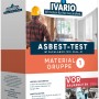 Ivario Asbesttest Materialgruppe 1 Standard: Testkit zur Analyse von Asbest in Baumaterialien vor Renovierungsarbeiten.