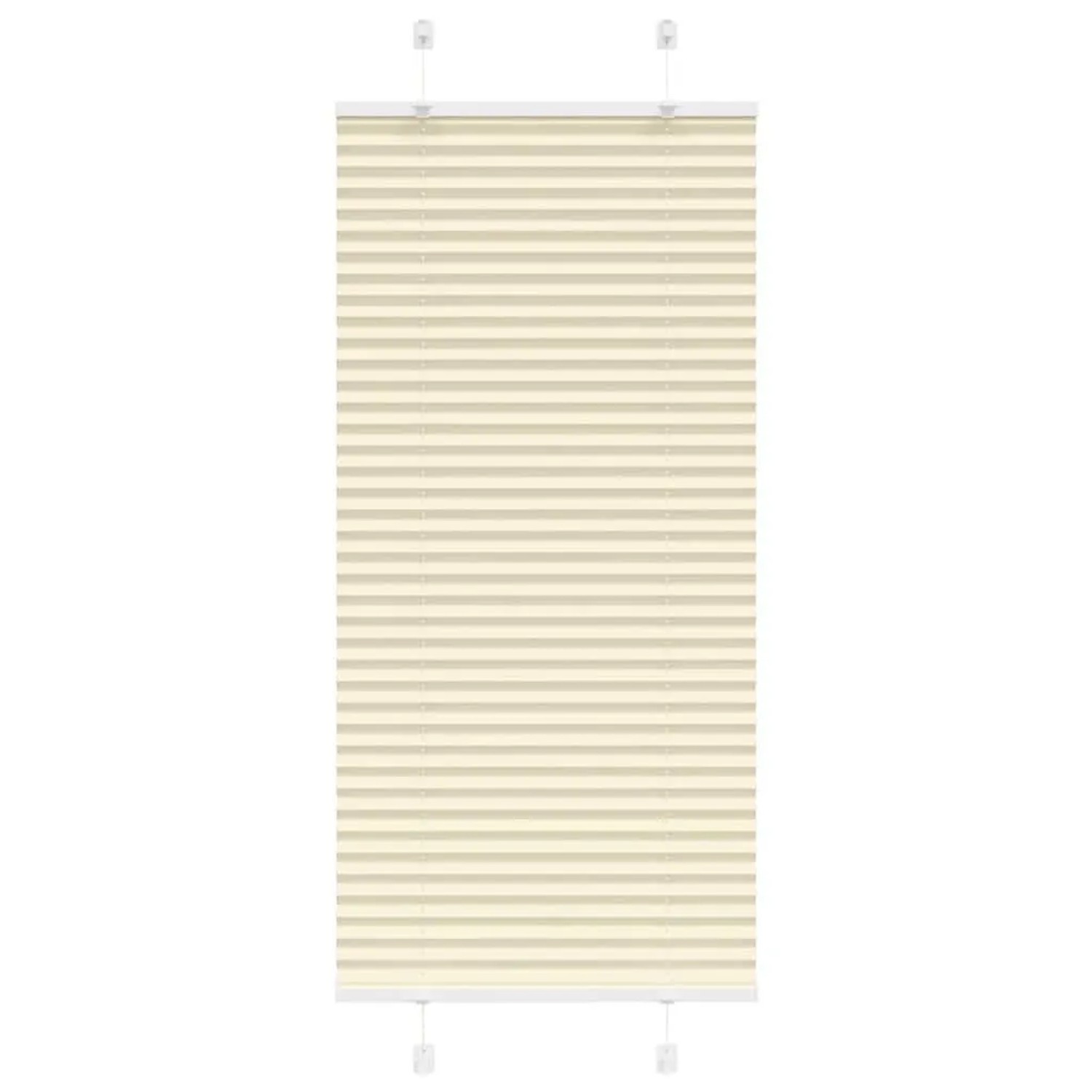 vidaXL Plissee Creme 55x100 cm Stoffbreite 54,4 cm Polyester 4015270 günstig online kaufen