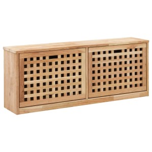 vidaXL Schuhbank 94 x 20 x 38 cm Walnussholz Massiv 247599