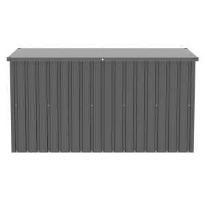 Tepro Universalbox Store X-Large, anthrazitfarbene Metallbox zur Aufbewahrung im Garten.