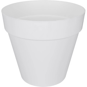 Weißer Elho Blumentopf Loft Urban, Ø 70 cm, ideal für Garten und Balkon.