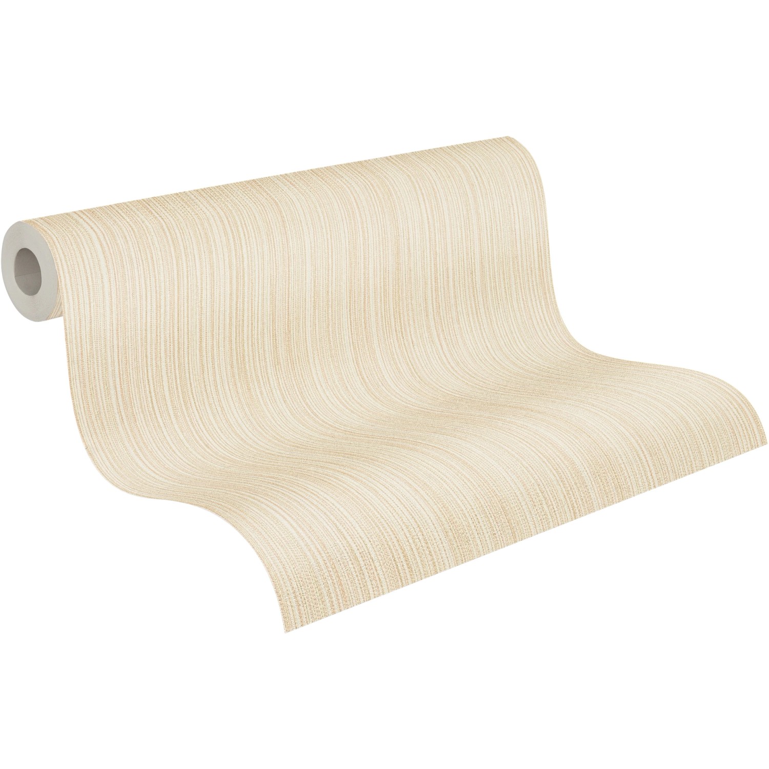 A.S. Création Vliestapete Uni Beige Creme auf Rolle, Dekorative Tapete.