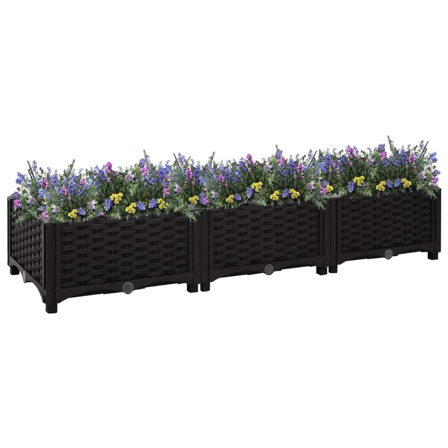 furnicato Hochbeet 120x40x23 cm Polypropylen