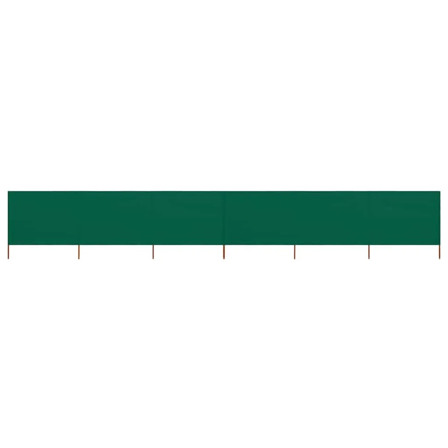 vidaXL 6 Teiliges Windschutzgewebe 800 x 120 cm Grün 47175