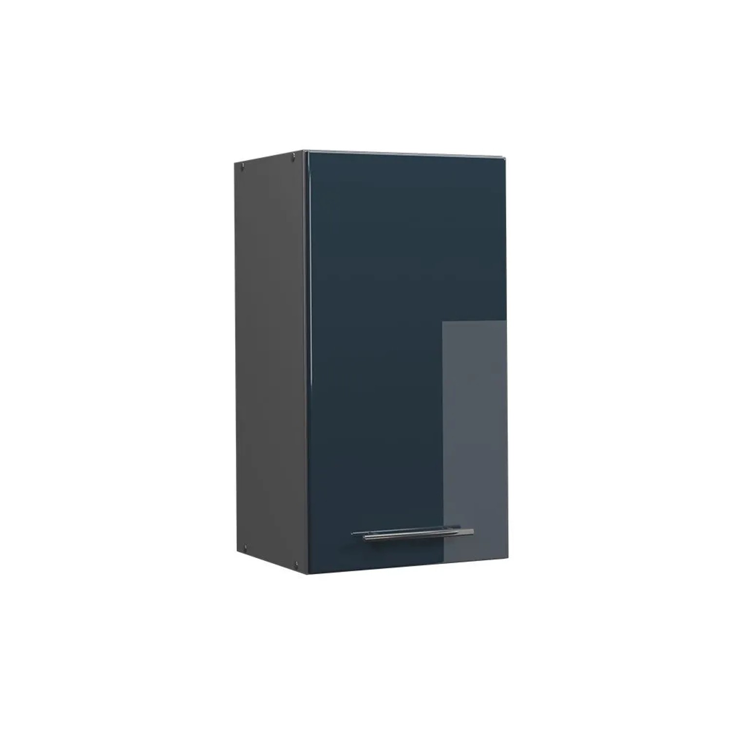 Vicco Hängeschrank Fame-Line Hängender Küchenschrank DunkelBlau Hochglanz Anthrazit 40 cm