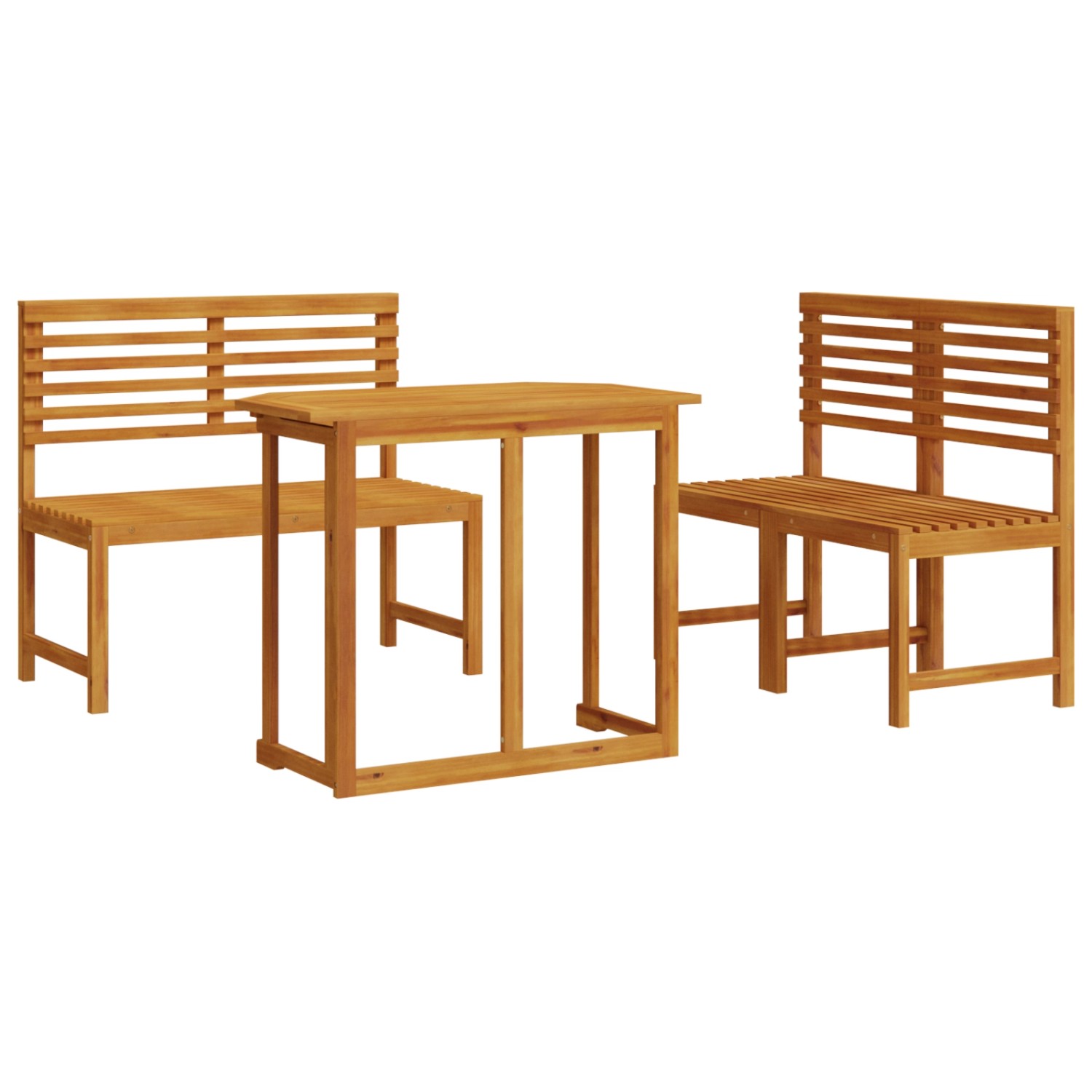 vidaXL 4-tlg Garten-Essgruppe Massivholz Akazie 3328695 günstig online kaufen