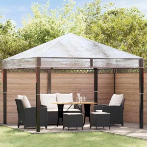 vidaXL Ersatzbezug für Pavillon Transparent 3 x 3 m PVC 42008410