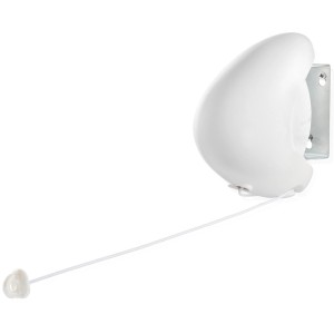 Leifheit Wandtrockner Rollfix 80 Single Longline, Wäscheständer mit automatischem Leineneinzug.