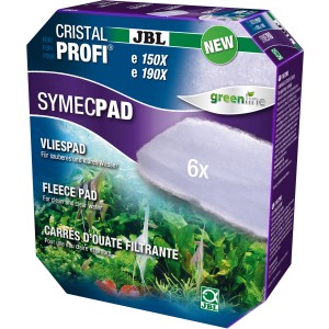 Verpackung JBL SymecPad II CristalProfi e15/1901,2 Aquarium Filtervlies, 6 Stück