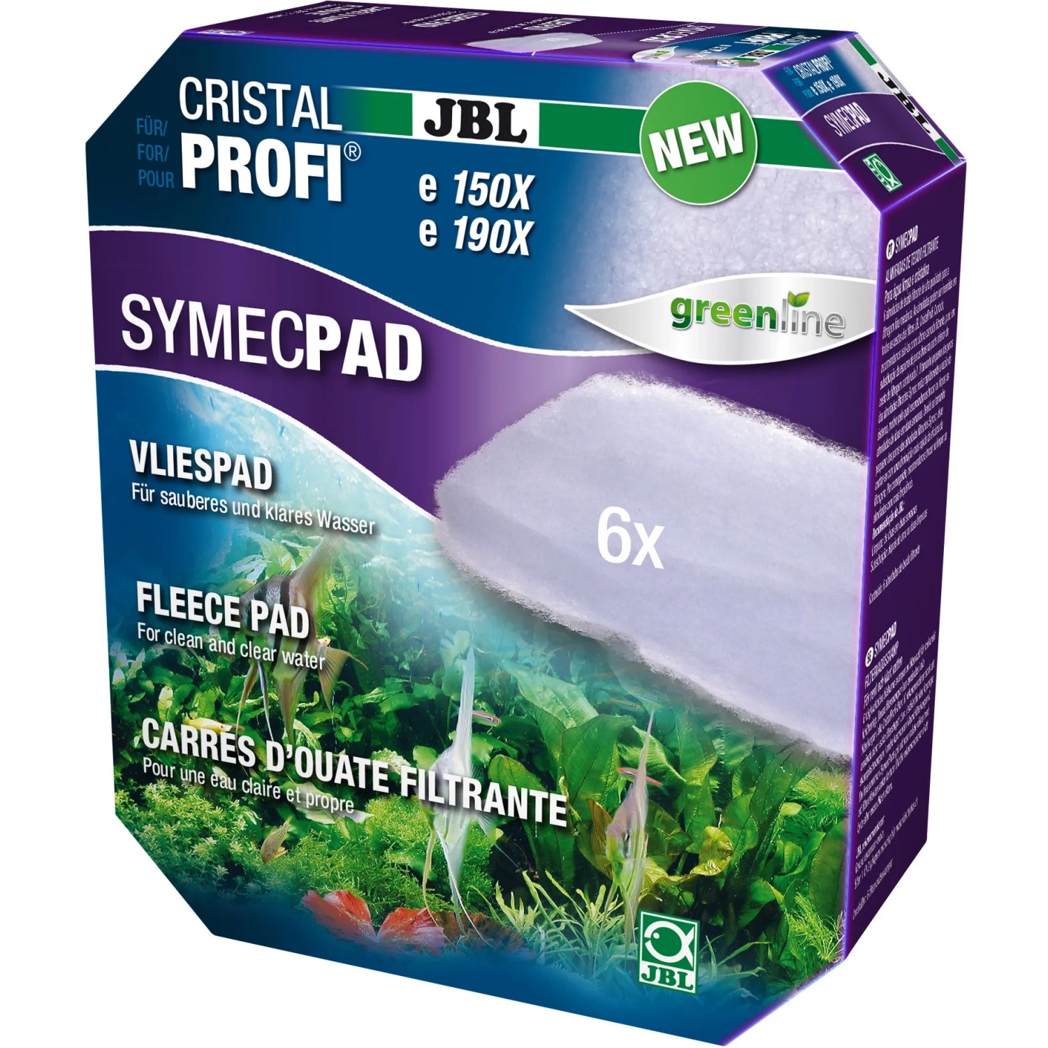 JBL Aquarium Filtervlies SymecPad II CristalProfi e15/1901,2
