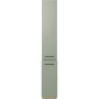 Flex-Well Apotheker-Hochschrank Cara, 30cm, Schilfgrün/Artisan Eiche, mit zwei Auszügen und fünf Ablagen.