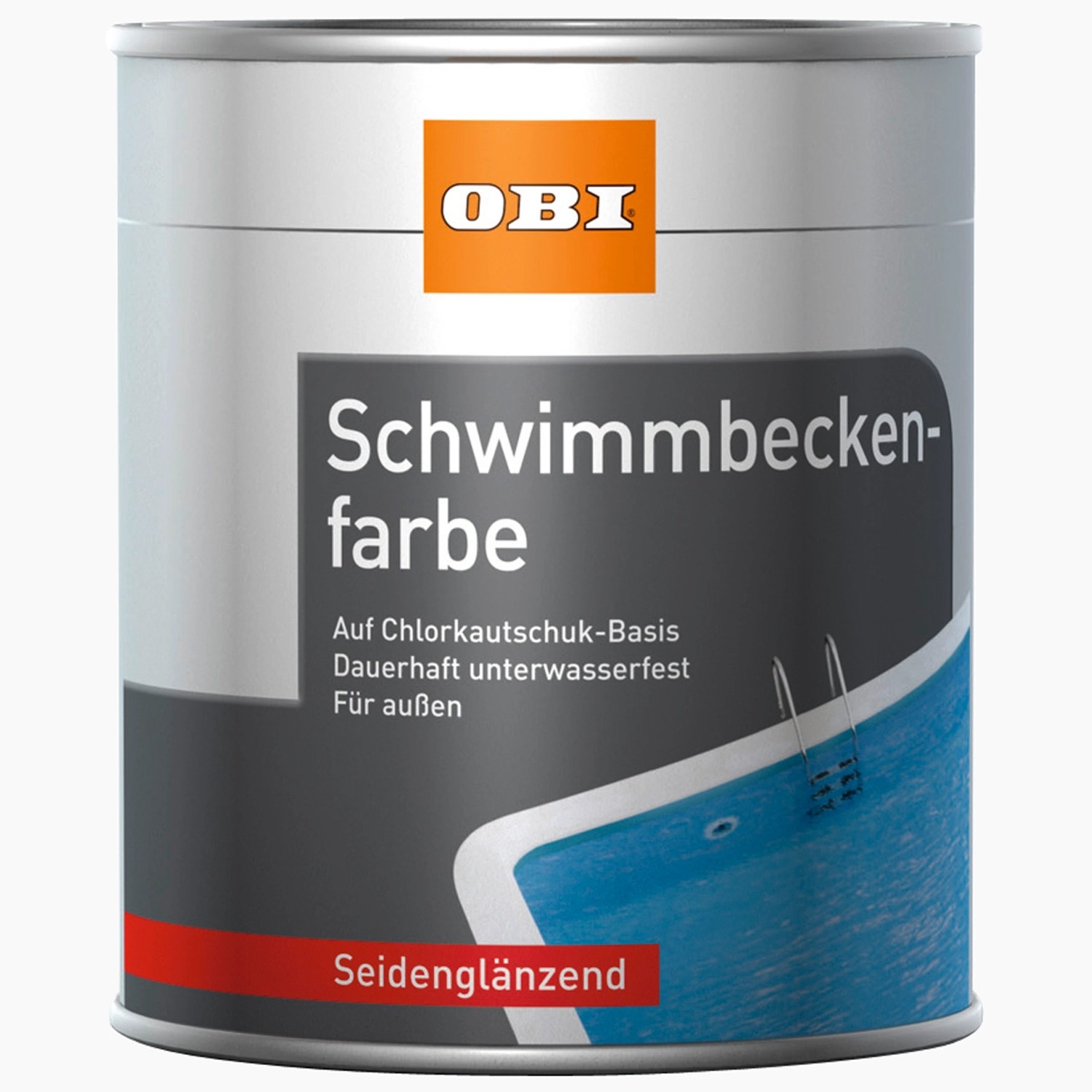 OBI Schwimmbeckenfarbe Atlantikblau seidenglänzend 2,5 l