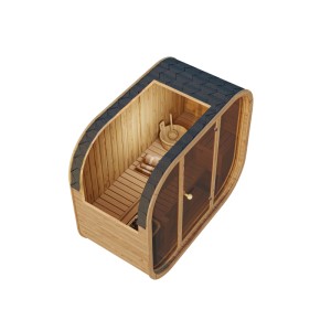Fjordholz Fass-Sauna Modell Luxe-2 Premium