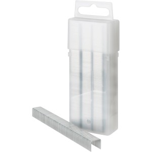 Stanley Tacker-Klammern Typ G, 1000 Stück, in transparenter Verpackung und lose Klammern.