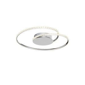 Lindby LED Deckenleuchte Joline 9639132 Modern in Chrom aus Metall Wohnzimmerleuchte