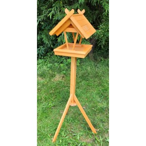 Promadino Vogelhaus Rhön mit Ständer, aus Kiefernholz, im Garten.