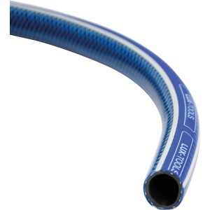 Blauer LUX Gartenschlauch, 19 mm (3/4 Zoll), 50 m, mit robustem, 3-lagigem Kreuzgewebe.