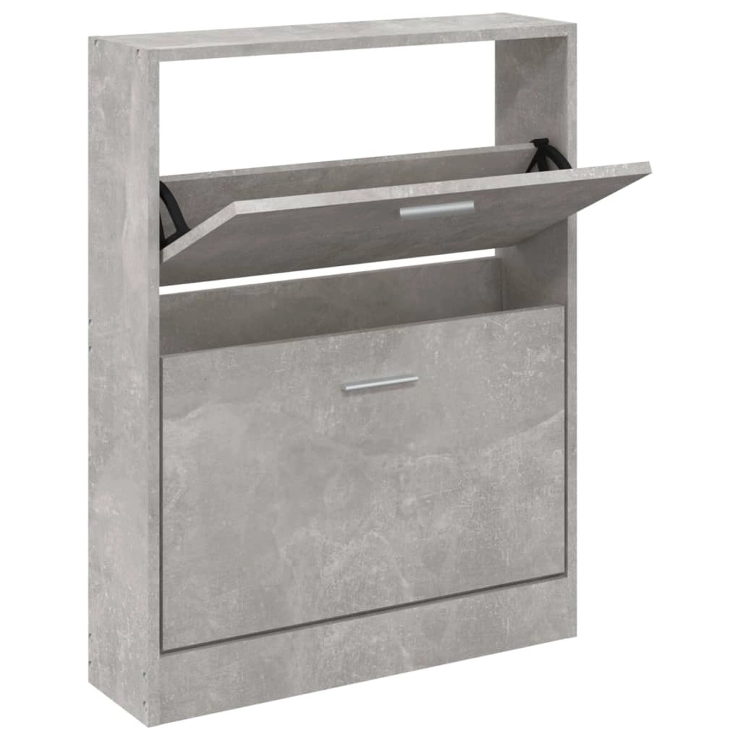 vidaXL Schuhschrank Betongrau 59x17x81 cm Holzwerkstoff 342537 günstig online kaufen