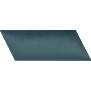 Wandkissen Diamant rechts, 30x15 cm, Petrol Samt, Dekor-Paneel für die Wandgestaltung.