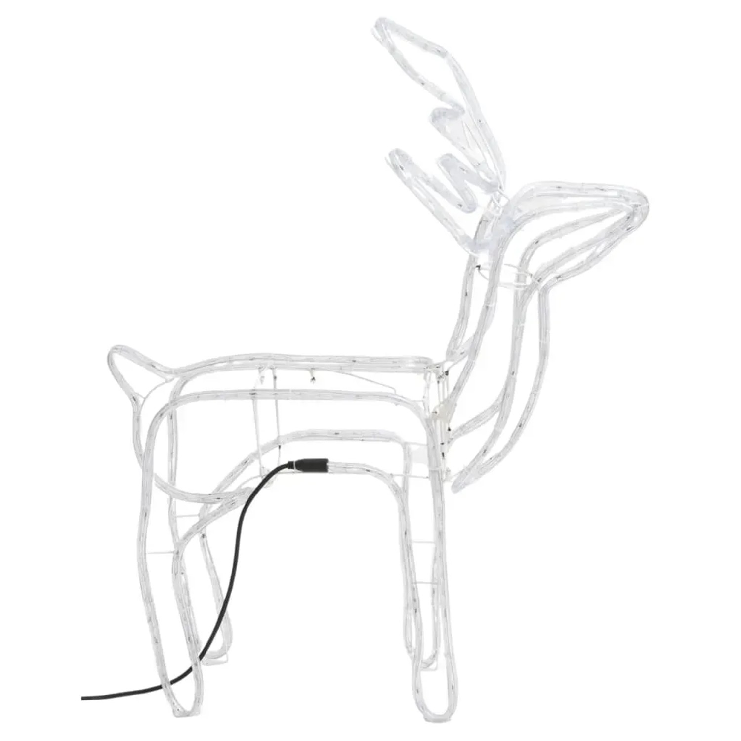 vidaXL Rentier-Silhouetten 2 Stk Kaltweiß 76x42x87 cm 3154312
