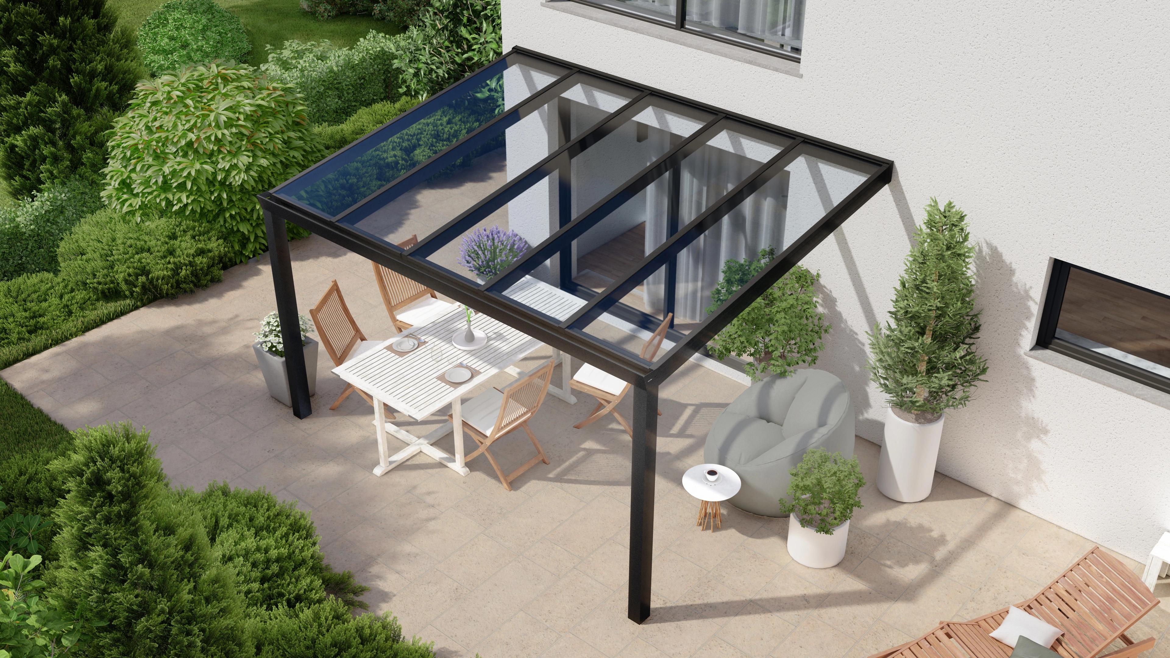 9 Sonnenblende-Ideen  terrassen schatten, terrassenüberdachung,  terassenideen