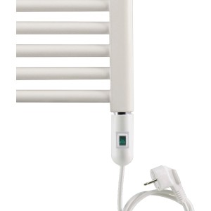 Ximax Heizstab Typ 2 600 W Weiß mit Schukostecker und Ein/Aus Schalter für Heizkörper.