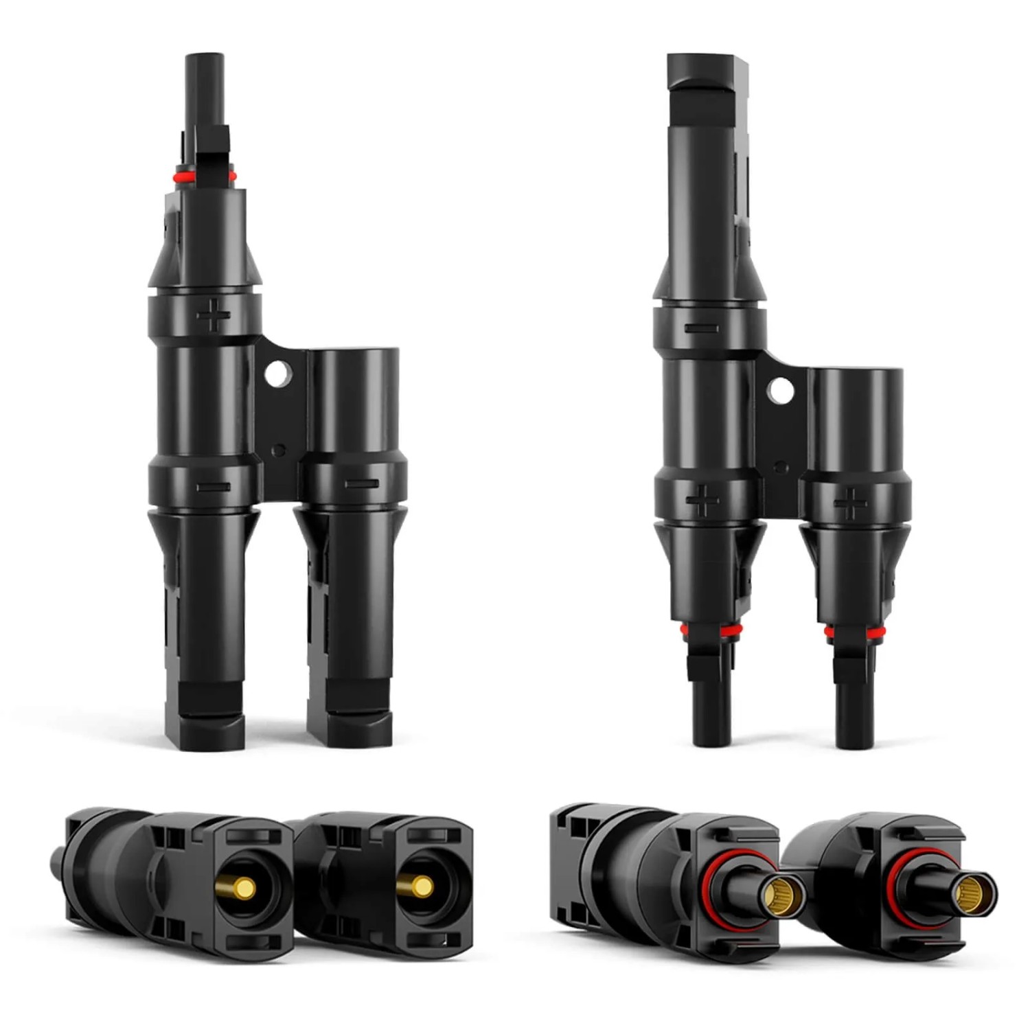 hb-digital Solar Stecker Verteiler Typ-T 2-fach Solarkabel Verbinder