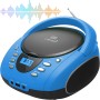 Blauer Cyberlux CD-Player CL-710, tragbar mit Radio, USB und MP3 Funktion.