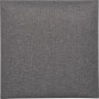 Quadratisches Wandkissen, 30x30 cm, dunkelgrau strukturiert. Dekor-Paneel zur Wandgestaltung.