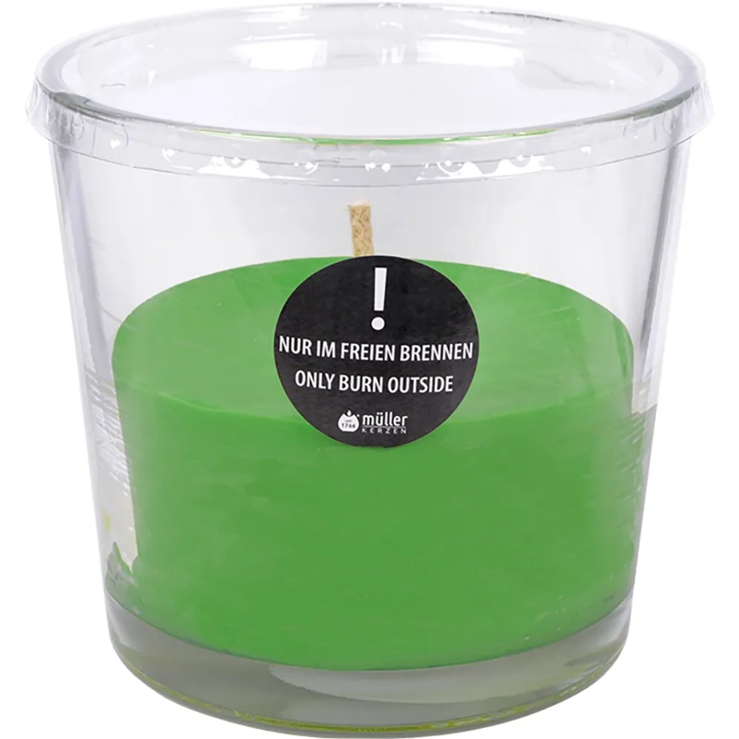 Gebr. Müller Kerzen Windlicht Garten Finca XXL Grasgrün 17 x 17 x 16 cm kaufen bei OBI