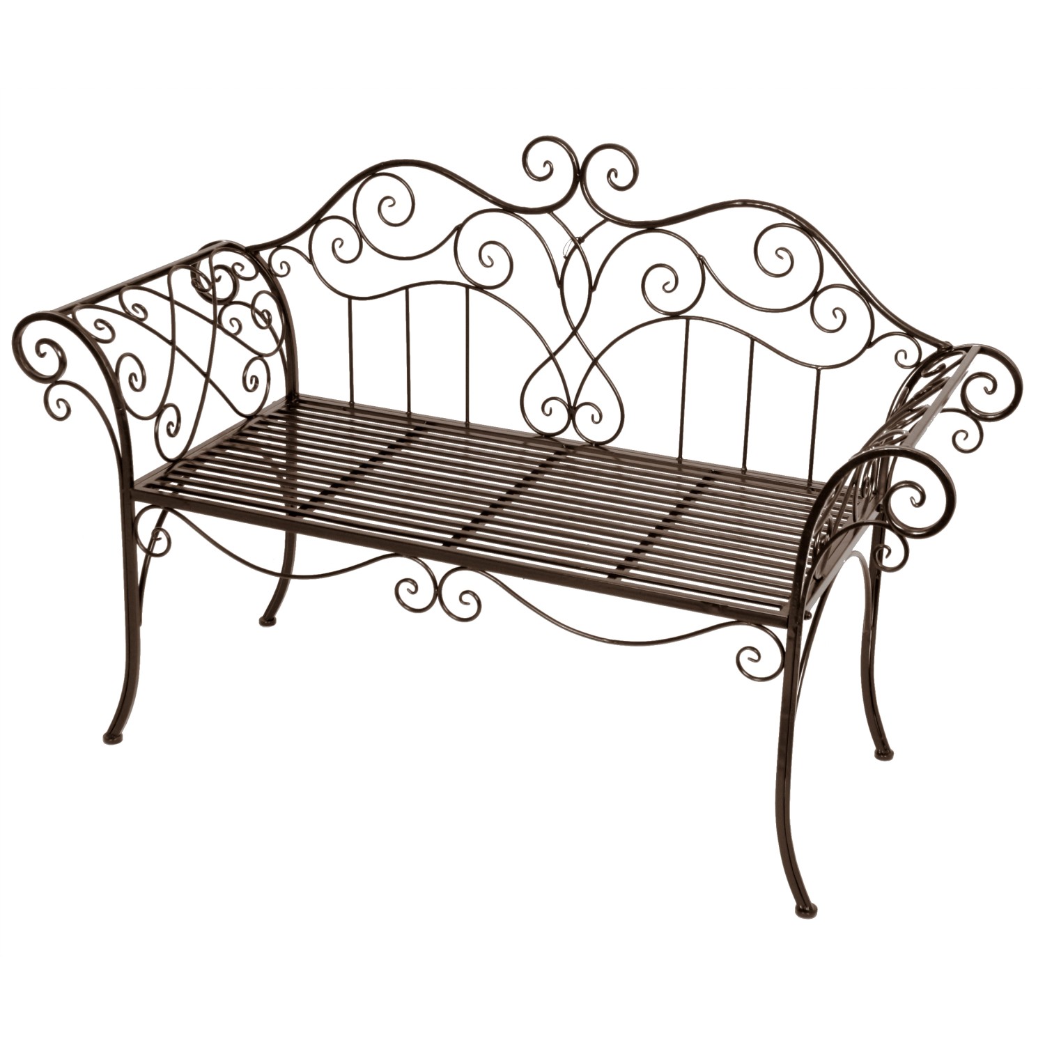 Garden Pleasure Gartenbank Selene 51 cm x 92,5 cm x 143 cm Rostoptik