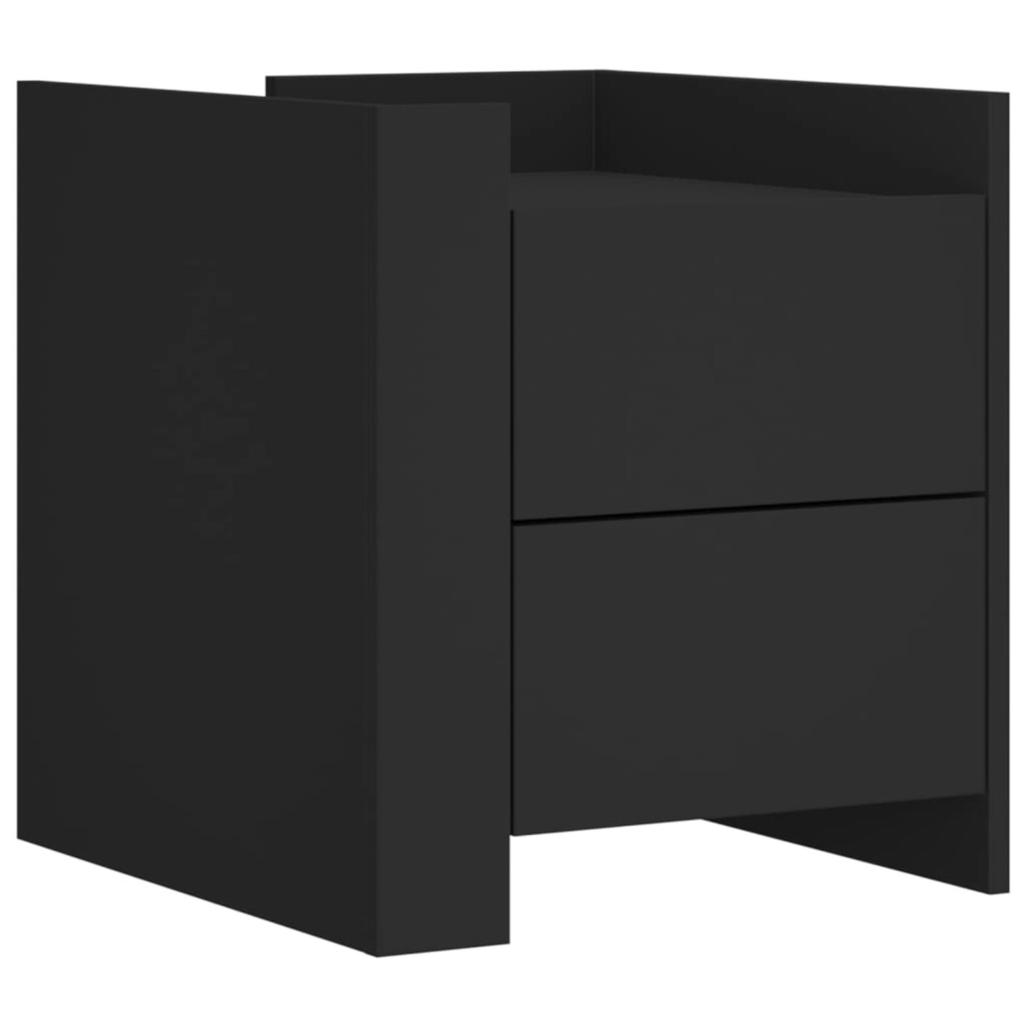 vidaXL Nachttisch Schwarz 45x50x50 cm Holzwerkstoff Modell 3 günstig online kaufen