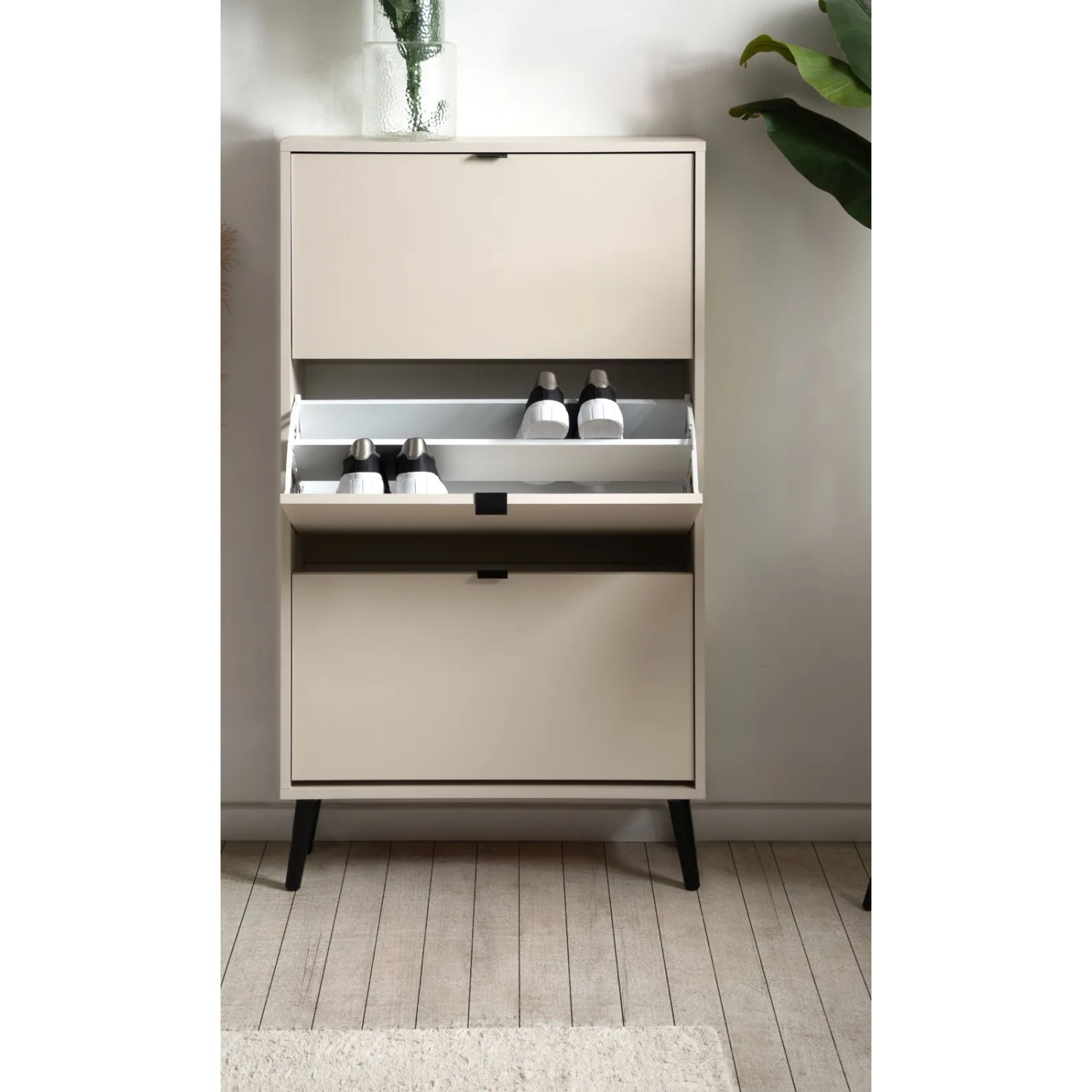 Furn.Design Schuhschrank in Samt 70 x 125 cm Aldan_7