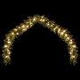 vidaXL Weihnachtsgirlande 5m mit 75 warmweißen LED-Lichtern, bogenförmig. Für Innen- & Außenbereich.