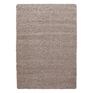 Beiger Ayyildiz Hochflorteppich Life 1500 (120x170 cm). Flauschiger Shaggy Teppich für Wohnräume.