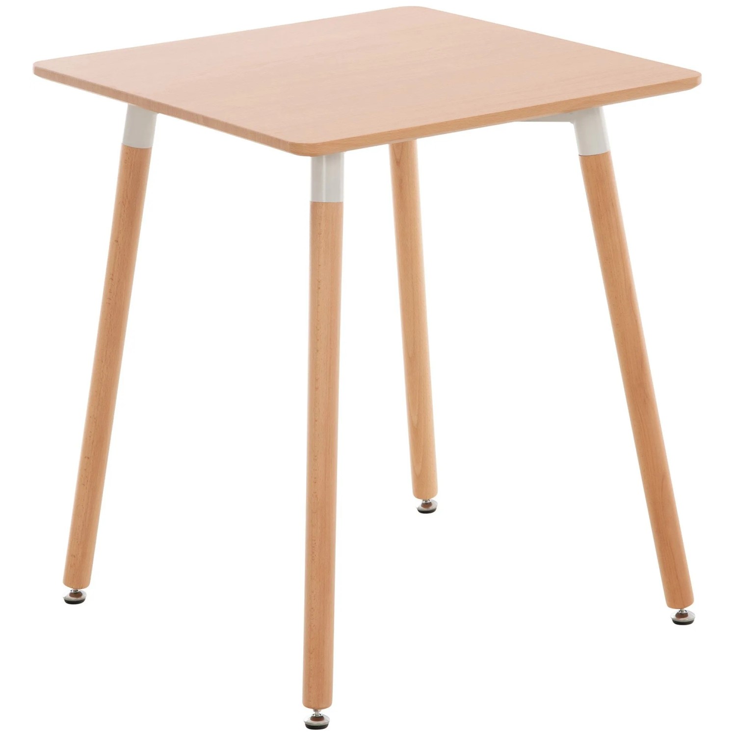 DELUKE Esstisch HILDA Quadratisch 60x60x70cm Holz Natura Küchentisch Esszimmertisch Wohnzimmertisch
