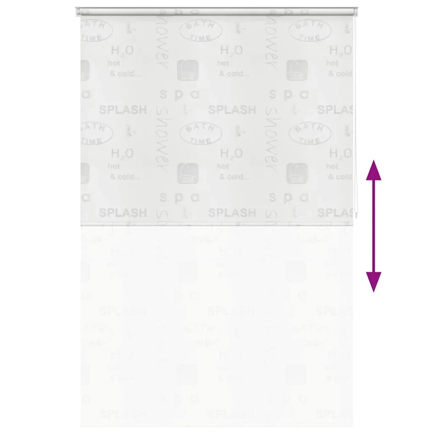 vidaXL Duschrollo 160x240 cm Splash-Design 142875_5