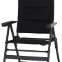 Anthrazitfarbener Siena Garden Campingsessel Premium, 6-fach verstellbar, mit AirMesh-Bezug.