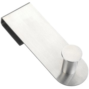 Wenko Duschhaken Celano aus Edelstahl zum Einhängen an der Duschkabine.