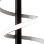 Detailaufnahme der modernen LED Stehleuchte Belleza von Näve, spiralförmiges Design mit warmweißem Licht.