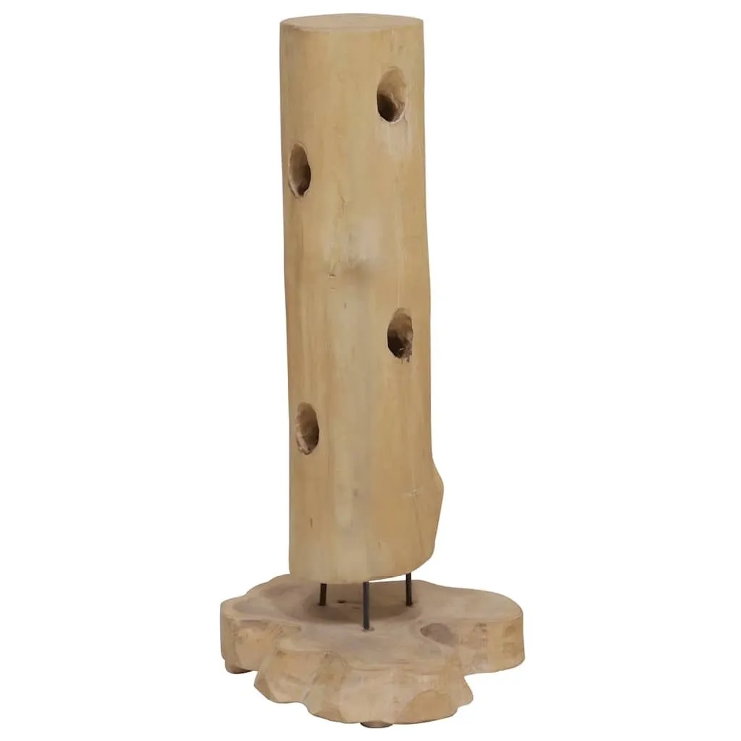 vidaXL Weinständer für 8 Flaschen 40x30x80 cm Massivholz Teak 288812