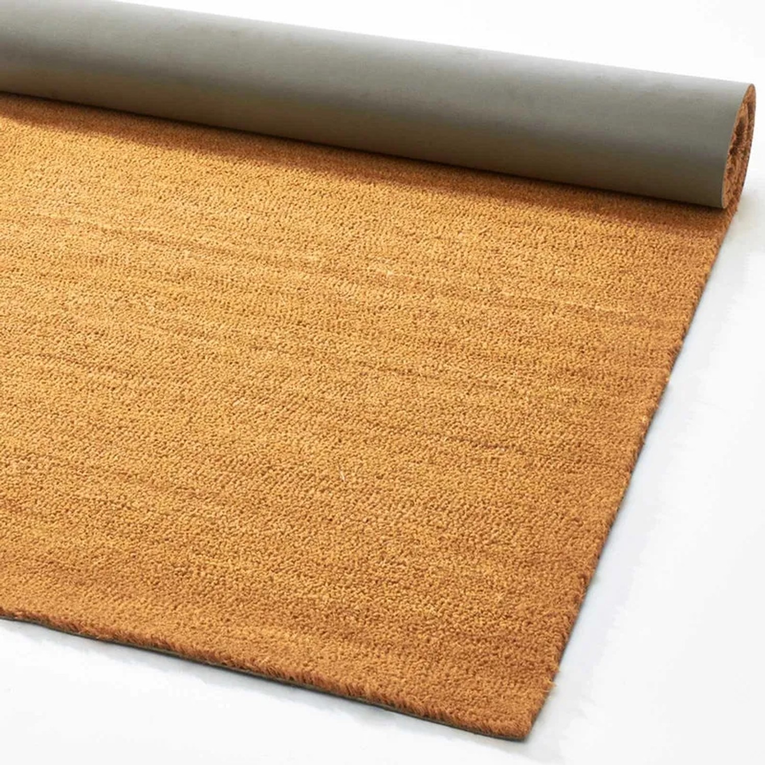 KARAT Kokosdeurmat, deurmat, vuil-vasthoudende mat, kokosmat met antislip achterkant (rood, 80 x 100 cm, 2,4 cm dik