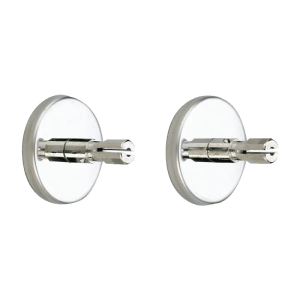 Delabie Befestigungsrosetten für Vorhangstange Ø20 mm, 2 Stück