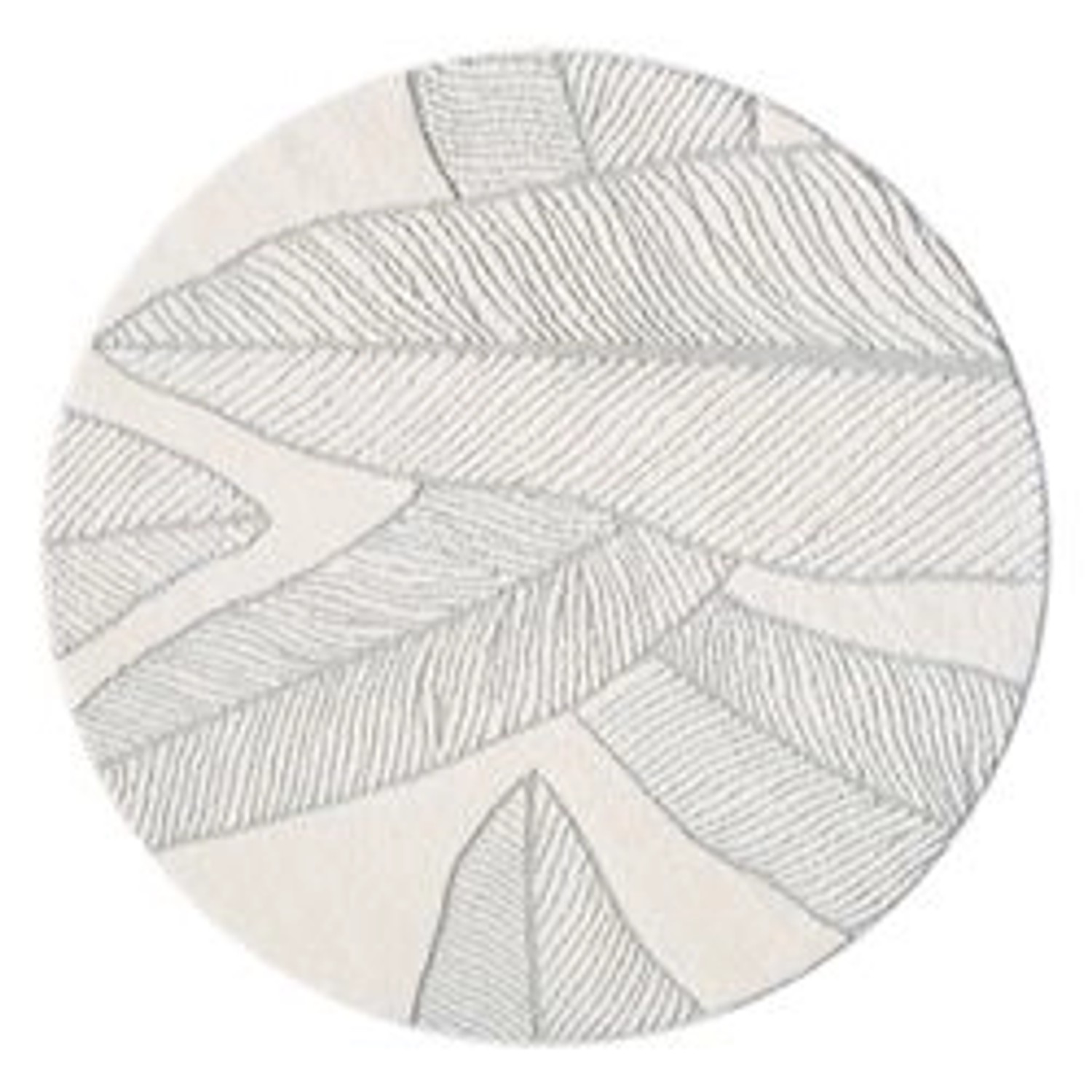 payé Teppich Ello 0629 Boho Flachflor Rund 120x120 cm Grau günstig online kaufen