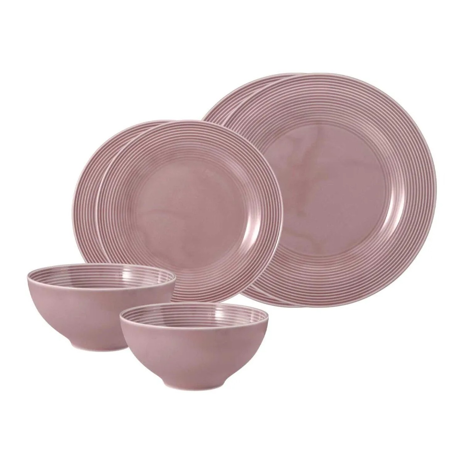 Seltmann Weiden Beat Color Glaze Basic-Set 6-teilig Altrosa