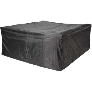 Anthrazitfarbene Aerocover Schutzhülle für Sitzgruppen, 85x190x200 cm, schützt Gartenmöbel vor Witterung.